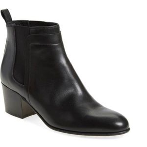 Vince Leather Ankle Boot